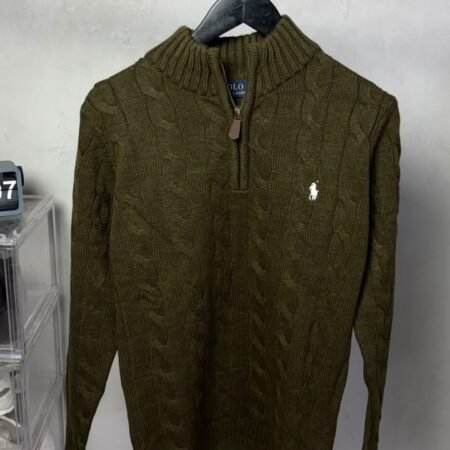 RL Knit Full Sleeves Premium T-shirts Olive