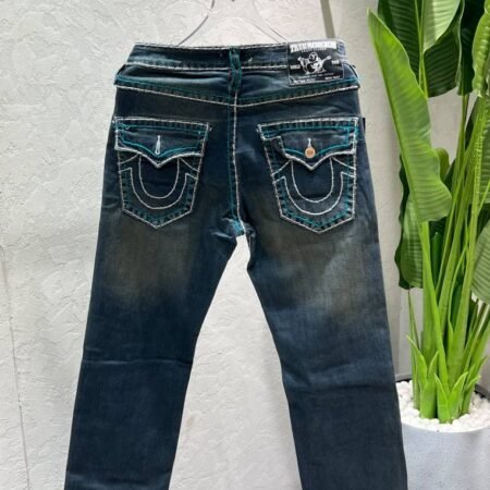 TR Straight Fit Premium Imported Fabric Denim with Back Pocket Embroidered Design 4655